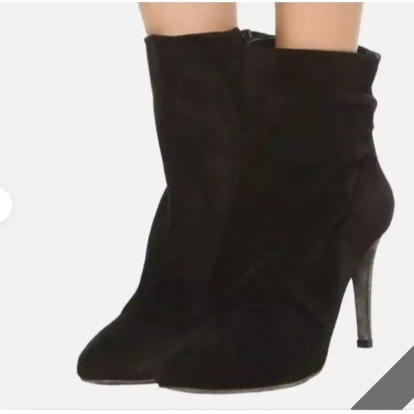 Free People Suede Zip Ankle Boots Black Fairfax Size 8 US 38 EUR New In Box - Picture 12 of 12